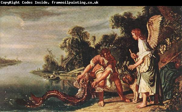 Pieter Lastman The Angel and Tobias with the Fish